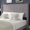 Flash Furniture Gray Velvet King Platform Bed with Headboard YK-1079-GY-K-GG - alternate 4